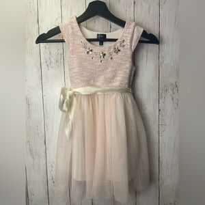 PINK AND VOILET Kids Dress with Embellishments size 5